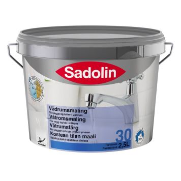 Votrýmismálning hvítur 2,5L Sadolin