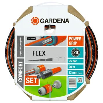 Garðslanga Flex með aukahlutum 13mm 1/2" 20m