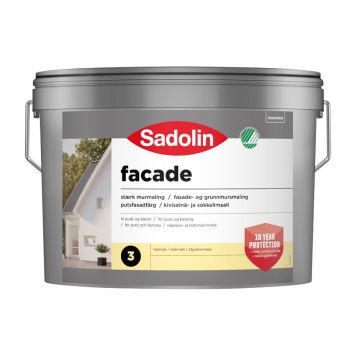 Útimálning helmatt base hvítur 10L Sadolin