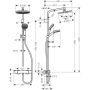 Sturtusett Hansgrohe Crometta S 240 króm