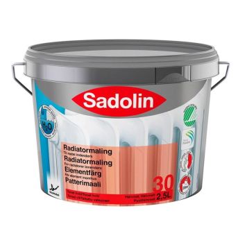 Ofnamálning hvítur hálfglans 2,5L Sadolin