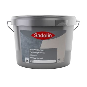 Grunnur Glervefur og Filti matt hvítur 5L Sadolin