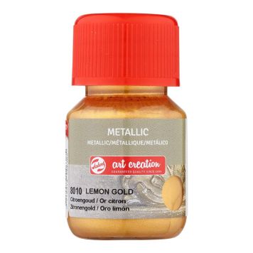 Föndurmálning málmáferð 30ml Lemon Gold