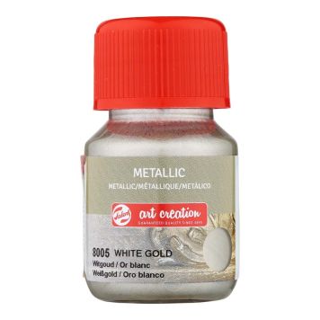 Föndurmálning málmáferð 30ml White Gold