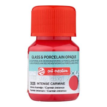 Föndurmálning gler&postulín þekjandi 30ml Intense Carmine