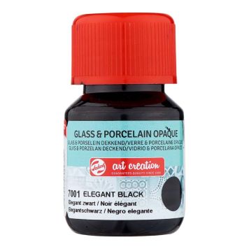 Föndurmálning gler&postulín þekjandi 30ml Elegant Black