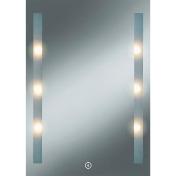 Spegill 50x70cm LED Kristall-Form Moonlight Ferhyrndur