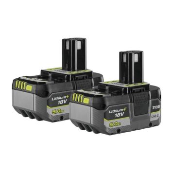 Rafhlöðusett 18V 2x5Ah Ryobi One+ RB1850X2F24