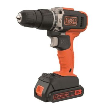 Höggborvél 18V m/rafhlöðu og hleðslutæki Black & Decker