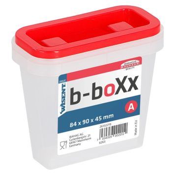 Plastbox með loki 90x45x84 mm Wisent b-boXx