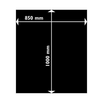 Gólfplata fyrir kamínu stál Aduro 100x85 cm