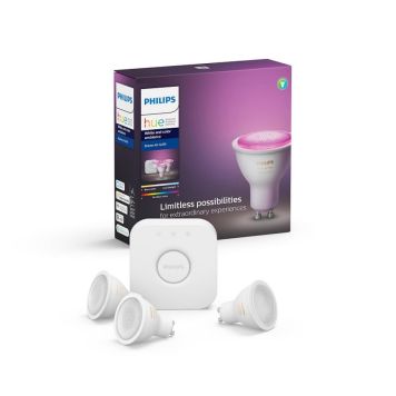 Kastaraperur GU10 með Hue brú Philips Hue WCA 3 stk