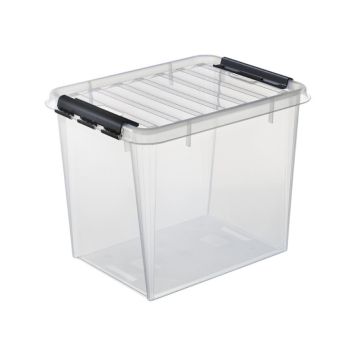 Plastkassi með loki 52L SmartStore Classic 50 glær 