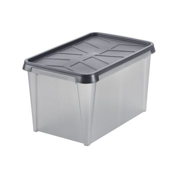 Plastkassi með loki 50L SmarStore Dry 45 grár