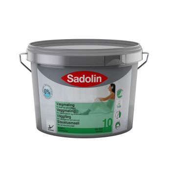 Veggmálning matt base hvítur 10L Sadolin