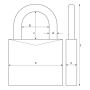 Hengilás Abus 713/40 messing