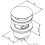 Botnventill 1 1/4" smella Damixa Stál PVD