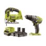 Sett Borvél Stingsög  18V Ryobi One+ R18DDJS‐220S