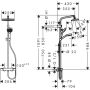 Sturtusett með blöndunartæki MySelect E240 Showerpipe Hansgrohe