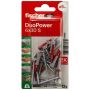 Tappar alhliða Duopower Fischer 6x30mm 12stk með skrúfum