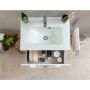 GLAS WASH BASIN 60 RIVA STELLA, WHITE