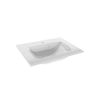 GLAS WASH BASIN 60 RIVA STELLA, WHITE