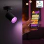 Kastari GU10 Fugato Philips Hue svartur